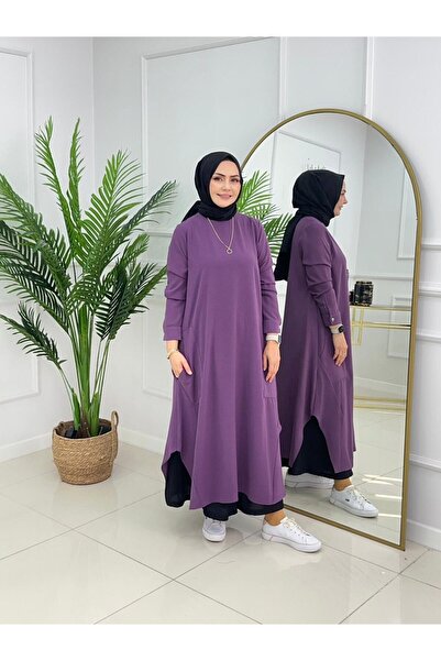 Summer Store Sea Flat Cut Hijab Tunic