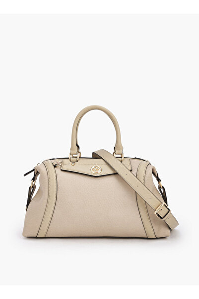 Celeste Monogram Embossed Tote Bag with Detachable Strap