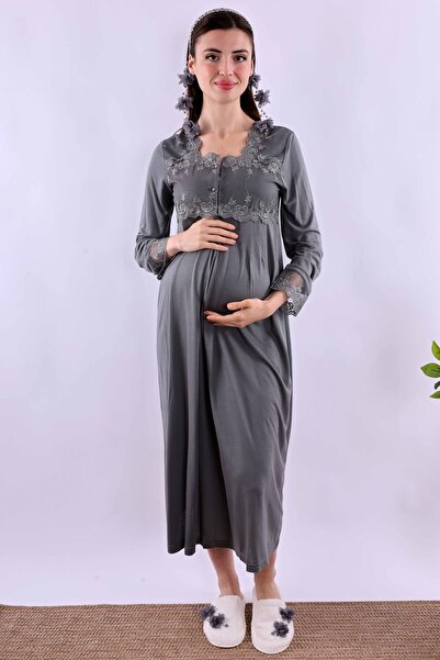 ByLohusa Effortt Smoked Maternity Maternity Nightgown