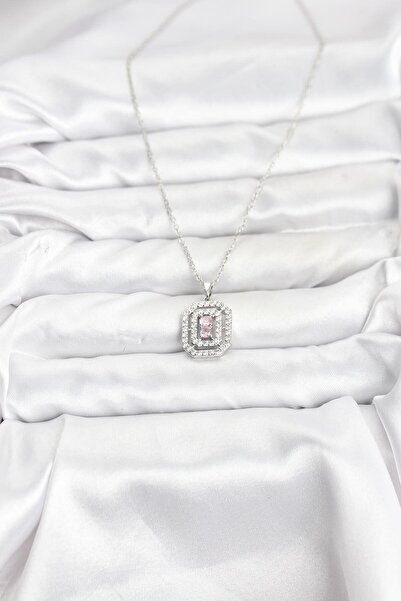 Lisinya سلسلة فولاذية 316L فضية اللون موديل زركون ستون للنساء -