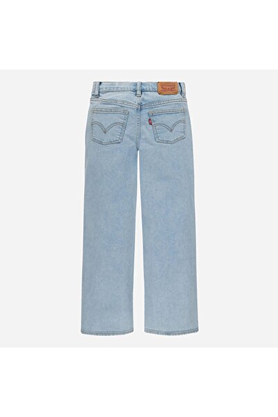 Levi's Blugi fete Levi's Wide‑Leg „Eton”, croi relaxat, croi larg pe picior, talie medie, denim elastic, mărime marime ~140 cm