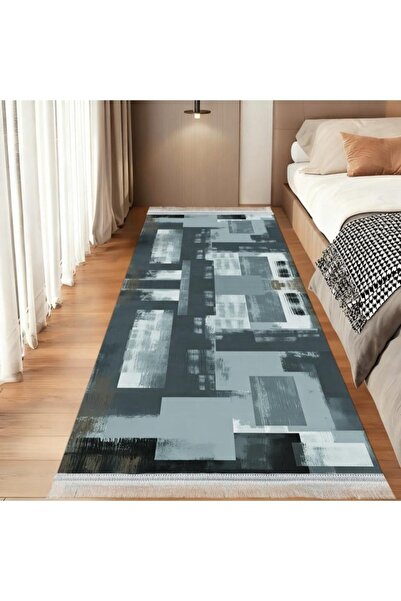 smart home سجادة ممر طويلة مبطنة 300×100 سم - سجادة أرضية ناعمة وعصرية بنقوش ...