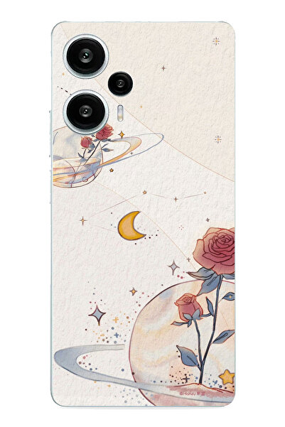 TechTree حافظة سيليكون متوافقة مع POCO F5 Planet و Star و Rose مطبوع