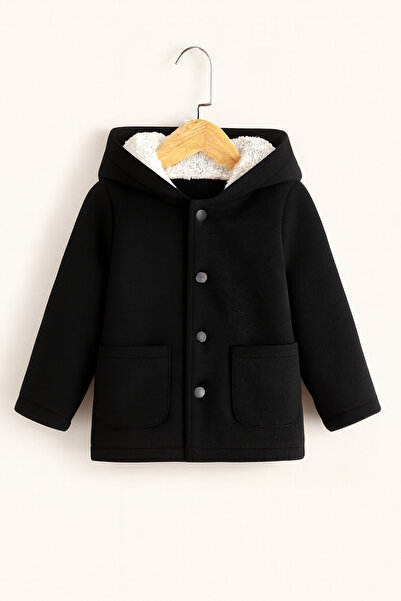 shop Момчешко палто с подплата, копчета и изцяло подплатено с флис отвътре