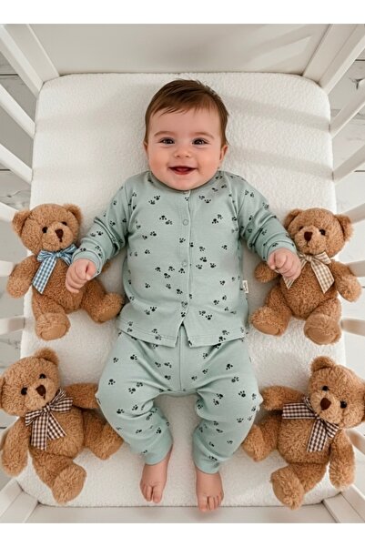 ELLO BABY %100 Pamuk Uzun Kollu Alt - Üst Bebek Pijama Takımı