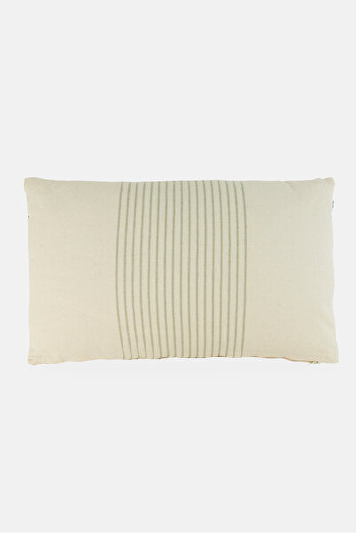 Muy Mucho Stripe Print Removable Cover Cotton Pillow, Multicolor