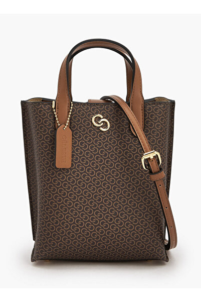 Celeste Monogram Print Tote Bag with Double Handle