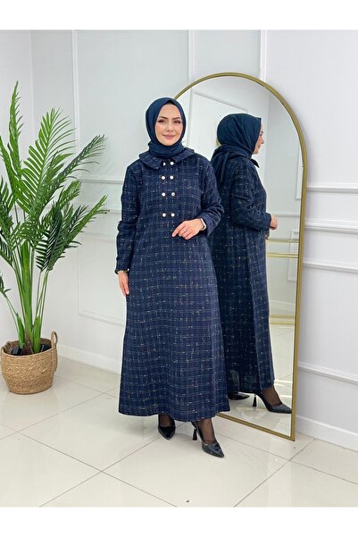 Summer Store Edna Plaid Pattern Hijab Dress