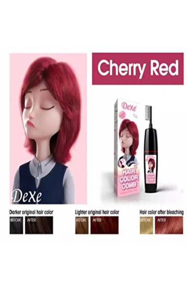 Dexe Kiraz Kırmızı Saç Renklendirici Şampuan Taraklı 200 ml