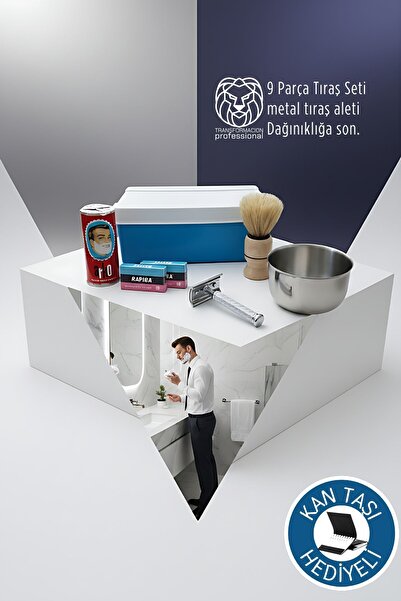 Transformacion Traditional Shaving Set - 9 Piece Shaving Set with Box 722754