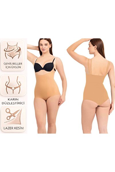 bipamuk Women's Underbust Snap Fastener Body Corset Laser Cut Size 1 Slimming...