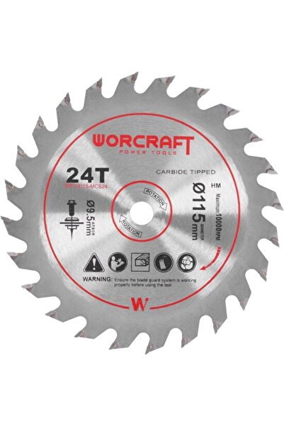 Evelise Disc circular pentru fierastrau 114784, 24 dinti, 115 mm, Worcraft
