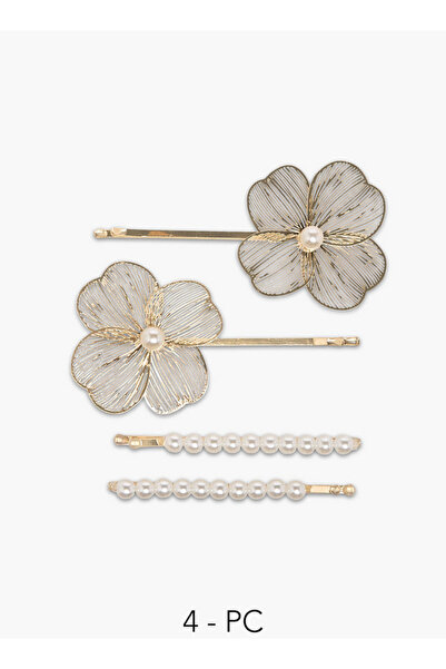 Flora Bella by Shoexpress Pack of 4 Hairpin with Pearl Embellishment