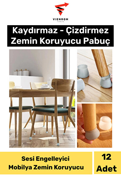 Vienrom #MobilyaHırdavatı Silikon Ayak Kılıf 12 Adet Kaydırmaz Çizdirmez Zemi...