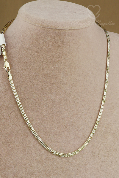 Keyifli Hayaller xuping Kolye - Vip Xuping 5mm Balıksırtı Zincir 14K Gold 45c...