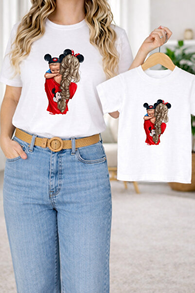 LORVEX Tricou supradimensionat pentru mamă și copil – Tricou pentru mamă și c...