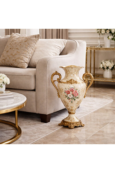 Vi Markets An elegant decorative floor vase crafted with a classic silhouette...