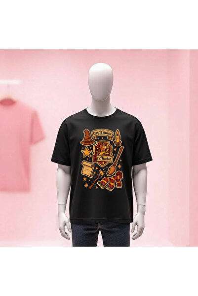 Vordevia Harry Potter Printed Crew Neck Wide Fit Unisex Tshirt