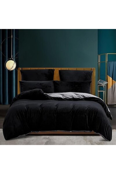 Luofanfei Set Bed Linen, 3 Pieces, Thermal Fleece, 155x220cm, 2 Pillowcases 8...