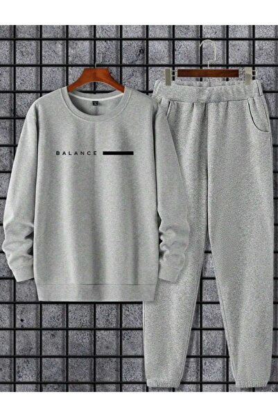 YK WEAR SET CU GULER ROTUND, DIN BUMBAC, CU IMPRIMEU BALANCE, PENTRU BĂRBAȚI ...