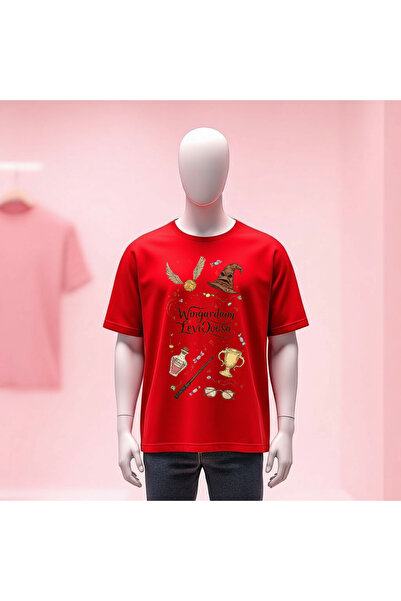 Vordevia Harry Potter Printed Crew Neck Wide Fit Unisex Tshirt