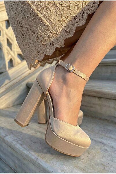 E&L Company Kusursuzun Evrimi. 16,5cm Bej Capuccino saten. Önü arkası kapalı.