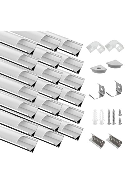 HOMMAND Efishine 20-PACK LED profile aluminum 20 x 1M