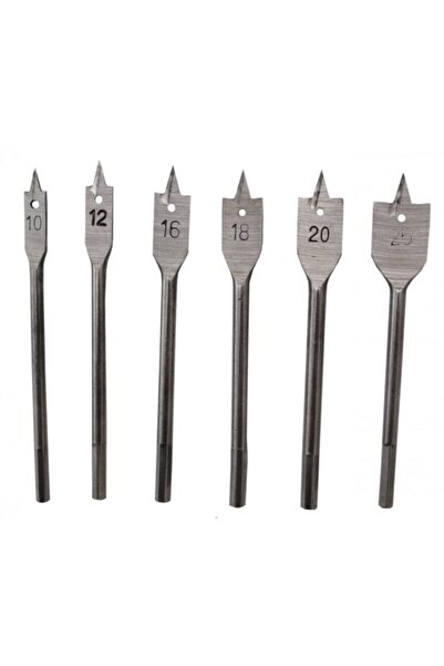 Evelise Set of 6 flat wood drill bits 10-25 mm, Richmann