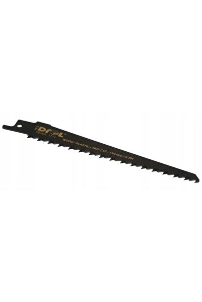 Evelise Panza, lama, fierastrau tip sabie, pentru lemn, HCS, 6 TPI, 150 mm, Drel