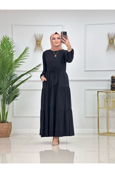 Summer Store Güliz Skirt Ruffled Hijab Dress