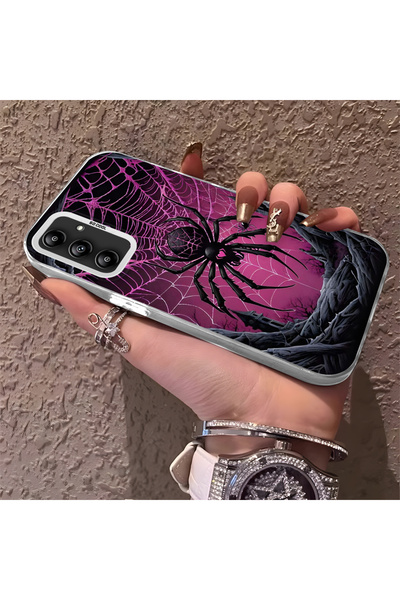 Hontinga حافظة صلبة رفيعة مع حماية للكاميرا بنمط الشمس، متوافقة مع هاتف سامسو...