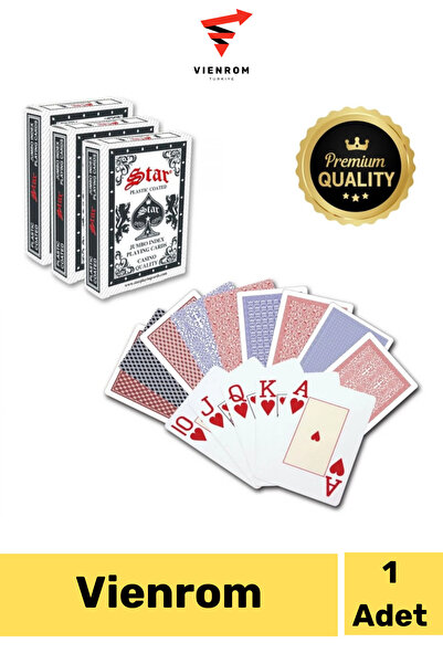 Vienrom #OyunKartları Blackjack Yarı Plastik Oyun Kağıdı Su Geçirmez 21 İskam...