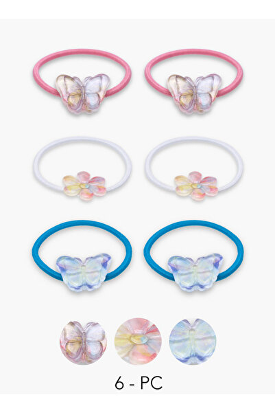 Flora Bella by Shoexpress ربطات شعر مزينة بتطريزات - مجموعة من 6 قطع
