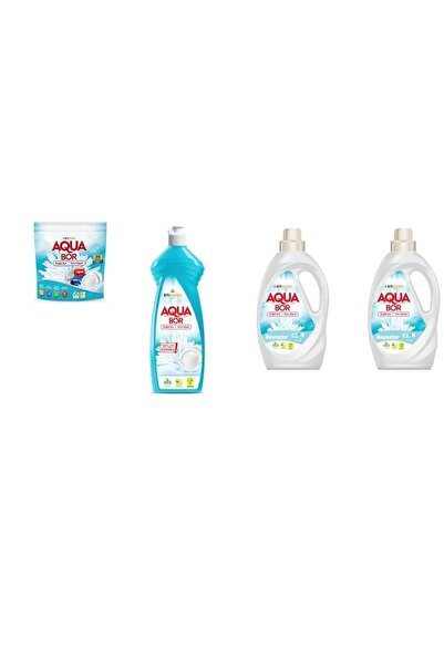 Boron أقراص أكوا بور الطبيعية المعدنية + غسول الأطباق + سائل أبيض + سائل أبيض...