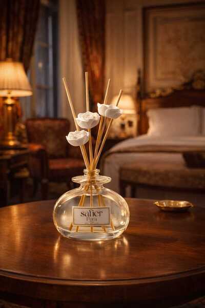 SAFİER Pera Seramik Taş Çiçekli Çubuklu Oda Kokusu 80 ml