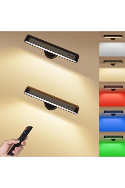 KENNEAS Απλίκα τοίχου, 2 τεμάχια, ενσωματωμένο LED, 3 λειτουργίες, μαύρο