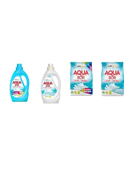 Boron ألوان أكوا بور السائلة المعدنية الطبيعية + أبيض سائل + 4 كجم ألوان + 4 ...