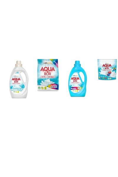 Aquabor سائل معدني طبيعي أبيض + 4 كجم من الألوان + ألوان سائلة + مجموعة أقراص...