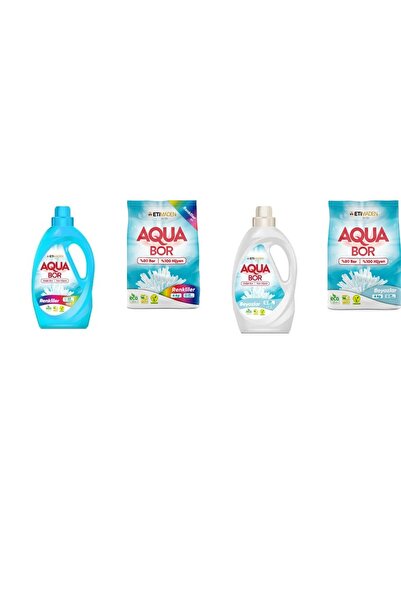 Boron ألوان أكوا بور السائلة المعدنية الطبيعية + 4 كجم من الألوان + أبيض سائل...