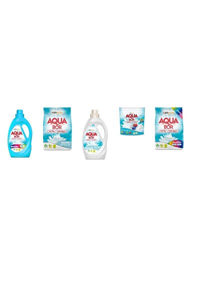 Boron ألوان أكوا بور السائلة المعدنية الطبيعية + 4 كجم أبيض + أبيض سائل + أقر...