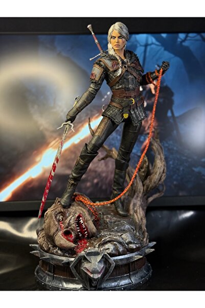 Okas Cirilla - Ciri - Witcher 4 - Figür - 35 CM - Koleksiyonluk El Boyama - Oyun
