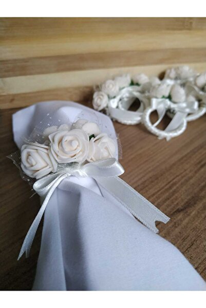 BNGaksesuar Tableware Presentation White Napkin Ring