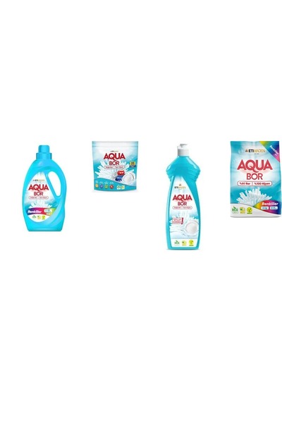 ETİ MADEN ألوان أكوا بور السائلة المعدنية الطبيعية + أقراص + منظف الأطباق + 4...