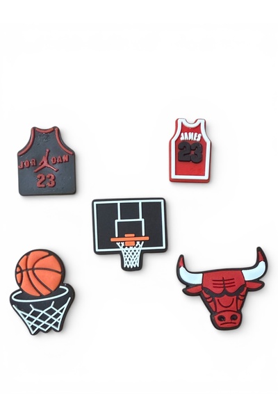 Buki'nin Atölyesi Terlik Süsü 1.KALİTE YENİ MODEL 5 li set basketbol