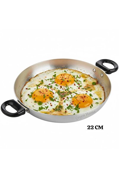 ÇEÇEN HOME مقلاة بيض من الألومنيوم رقم: 22 مقلاة ألومنيوم (22 سم)
