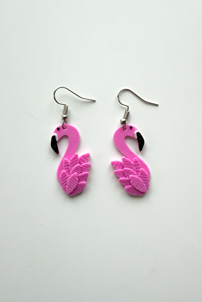 sin istanbul Cute Flamingo Figured Earrings