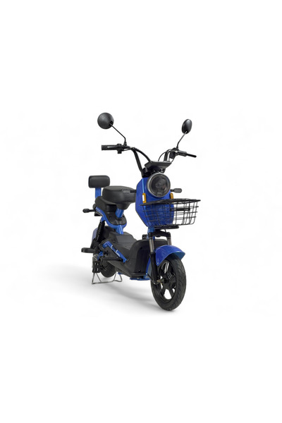 ALBADER Electric Bike With Manual Pedals & Basket, Scooter 48V With 4 Batteri...
