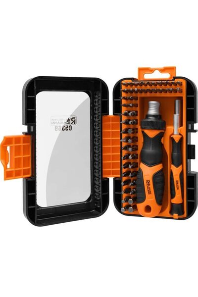 Evelise Set varfuri, biti, de precizie, cu surubelnita, 57 buc, 1/4", 4 mm, 2...