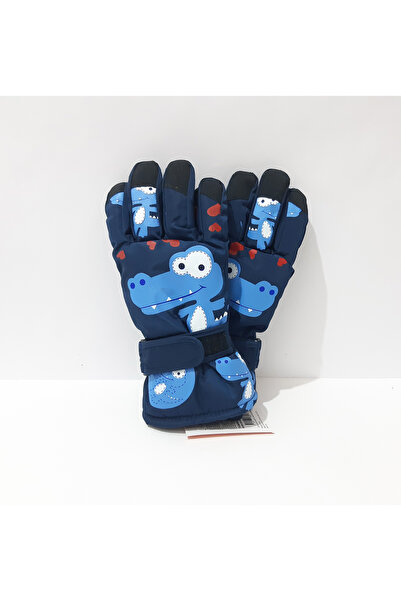 renkli çiçekler 9-12 Years Old Seasonal Children's Gloves Snow Gloves Winter ...
