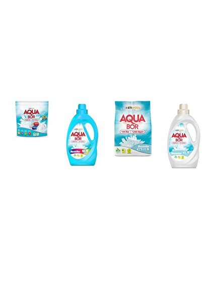 Boron أقراص أكوا بور المعدنية الطبيعية + ألوان سائلة + 4 كجم أبيض + أبيض سائل...